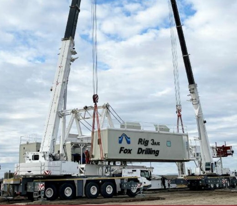 Commercial crane project in Alberta